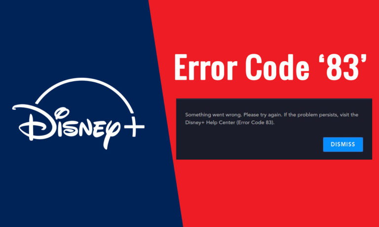 Disney Plus Code 83 Error